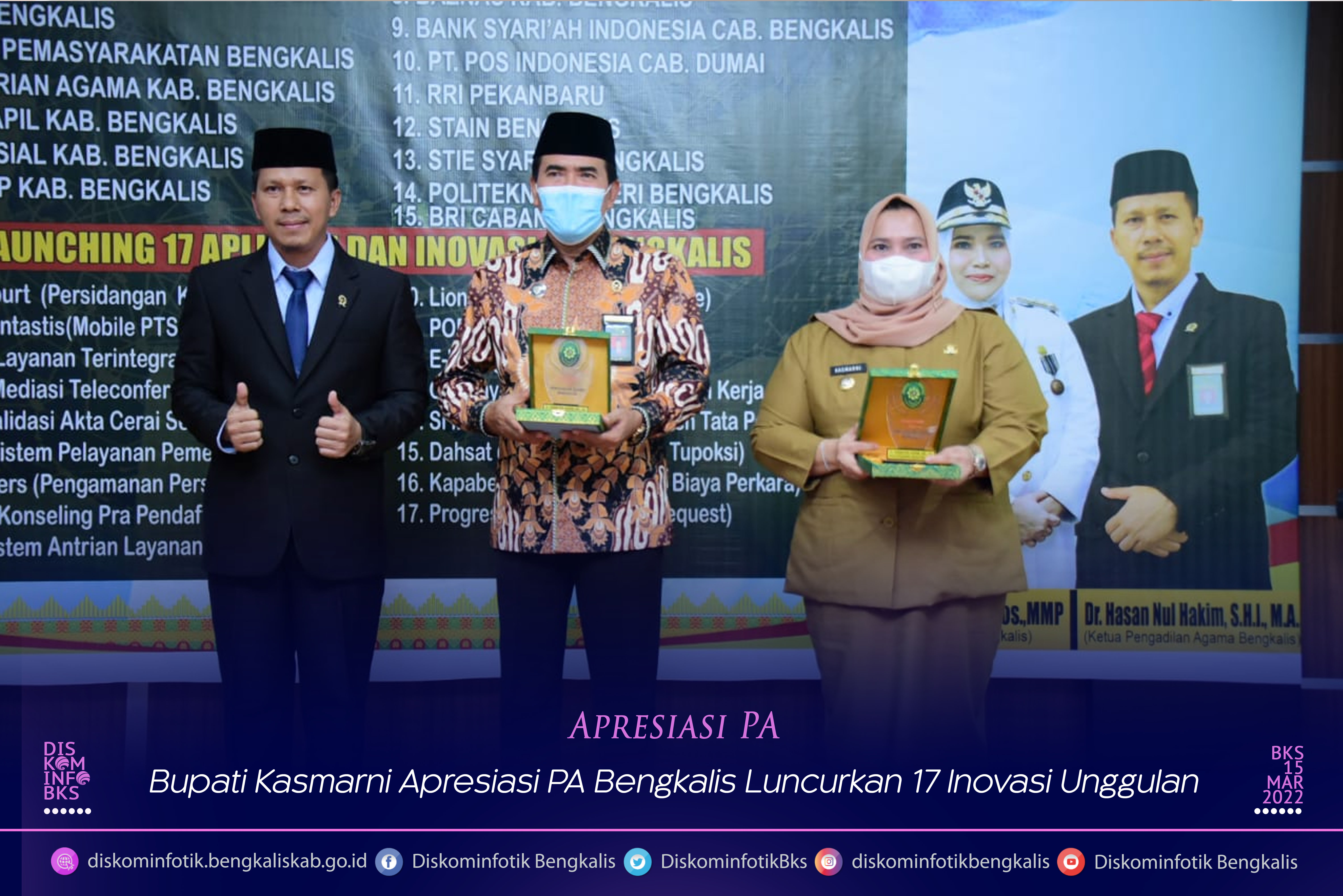Bupati Kasmarni Apresiasi PA Bengkalis Luncurkan 17 Inovasi Unggulan Desa Air Kulim