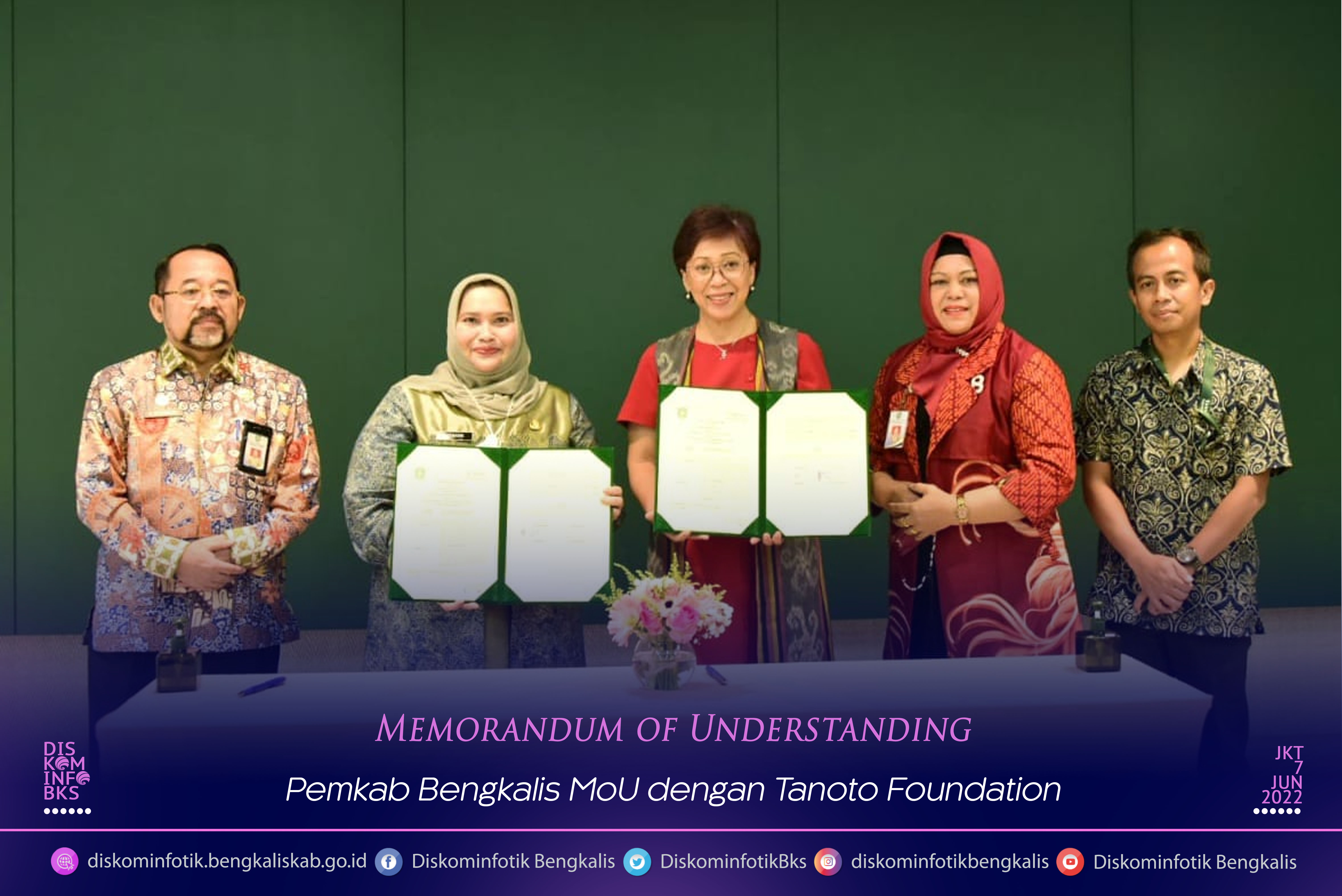 Pemkab Bengkalis MoU dengan Tanoto Foundation Desa Air Kulim