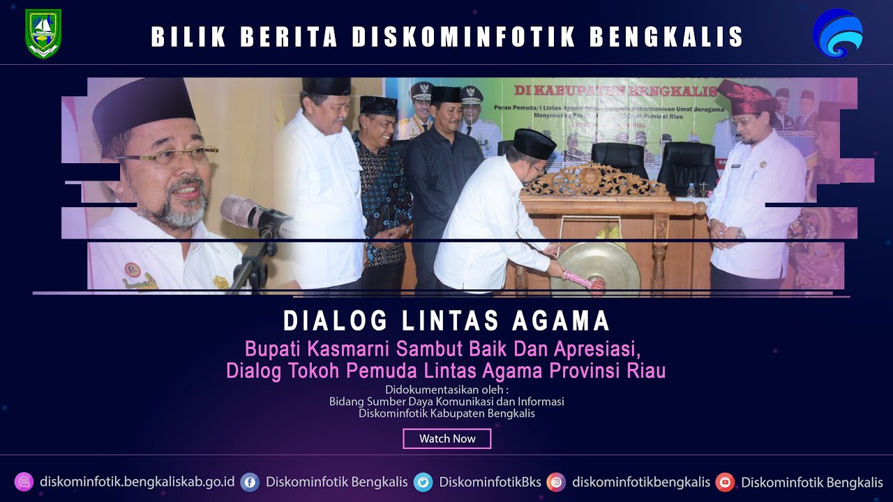 Bupati Kasmarni Sambut Baik Dan Apresiasi, Dialog Tokoh Pemuda Lintas Agama Provinsi Riau Air Kulim